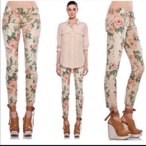 NWOT Current/Elliott Floral Jeans